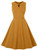 Summer Audrey Hepburn Retro Solid Color Sleeveless Swing Rockabilly Sundress Pink Housewife Pinup Women
