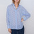 women retro dot  print blouse turn down collar long sleeve shirt vintage chic tops