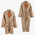 Women Jumpsuit Drawstring Detachable Two Ways Wearing Long Rompers Womens Jumpsuit Loose Casual Khaki Jumpsuit