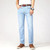 Business casual summer thin high-quality retro new solid color jeans men, straight slim fit high stretch denim pants men