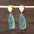 Earrings Teardrop Green Fluorite Shell Stud Earrings Luxury Natural Stones Jewellery Accessories