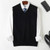 Autumn and winter young men business casual loose V-neck pullover sweater