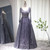 Sharon Said Luxury Crystal Blue Muslim Evening Dresses Dubai Plus Size Women Burgundy Formal Party Dress for Wedding Guest SS067