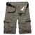 Summer Mens Cargo Shorts Cotton Loose Pocket Tactical Shorts Men Military Pants Army Green Solid Color Casual Short Pants