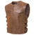 Mens Real Leather Motorcycle Vest