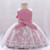 Baby Baptism1 Year Birthday Dress For Girls Princess Bow Lace Infant Christening Gown Toddler Summer Clothes Kids Party Dresses