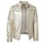 Mens Gold Shiny PU Leather Jacket New Night Club Hip Hop Jacket Coat Stylish Casual Metallic Zipper Coats