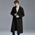 Extra-Long Double face Men Wool Coat Winter New Style Warm Slim Fit Extended Knee Mens Woolen Coats and Jackets