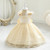 Baby Clothes for Girls Toddler Kids Wedding Princess Gown Girl 1st Birthday Dress Bow Tulle Bridesmaid Party Dresses