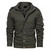 Men Hooded Winter Jackets Casual Down Jackets Military Coats Men Cotton Fleece Casual Jackets Male Outwear Tooling Jackets