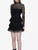 Spring Runway Lace Patchwork Red Black Dress Ladies Long Sleeve High Waist Slim Women Party Dress