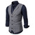 Mens Suit Vest Slim Fit Thin Plaid Men Waistcoat Tops Slim Business Vest Waistcoat Man England Style Male Leisure Suits