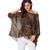 Women Blouse Sexy Off Shoulder Leopard Summer Tops Tees Casual Chiffon Blouses Shirts