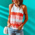 Women Summer halter knit top sexy Sleeveless patchwork sweater pullover Office Lady Off-shoulder Tank Off-shoulder Tee Shirts