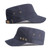 Casual Flat Top Army Caps For Men High Quality Cotton Military Hats Women Solid Black Sun Hat Five-Pointed Star Decoration Visor