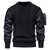 Men Pullover Sweater Winter New Casual Loose Thick O-Neck Oversize Streetwear Unique Pocket Stitching Knitwear