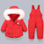 Children Duck Down Coat Jacket + Jumpsuit Toddler Girl Boy Clothes Set Kids Snowsuits Winter Outfit Suit Warm Baby Overalls