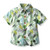 Summer Boys Casual Shirt Leaves Blouse Beach Casual Boys Shirt With Half Collar Short Sleeve Boy Shirts For Children Top