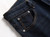 Mens Rivet Patch Jeans Runk Rock Embroidery Stretch Cotton Denim Motorcycle Biker Straight Trousers