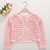 Children Outerwear Jacket Girls Bride Wedding Party Cape Jacket Hollow Out Kids Girls Cardigan