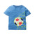 Summer Cartoon Animal Tee For Boys Girls Cotton Tops Short Sleeve Kids T Shirts Giraffe Lion Elephant Children T-shirt