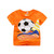 Summer Cartoon Animal Tee For Boys Girls Cotton Tops Short Sleeve Kids T Shirts Giraffe Lion Elephant Children T-shirt