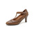 Women Mary Jane Genuine Leather Summer T Strap Pointed Toe Oxford Shoes Carving Spring Vintage Handmade Shoes for Woman