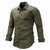 Men Pure Cotton Outdoor Camping Jungle Military Style Casual Shirts Army Green Simple All-Match Male Coats