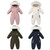 -30 Degree Winter Baby Ski Suit Plus Velvet Baby Jumpsuit Boys Overalls Warm Kids Clothes Waterproof Children Clothing Set 1-5Y