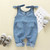 Baby Summer Clothing Newborn Infant Baby Boy Baby Girl Clothes Denim Romper Jumpsuit Outfit Set Sleeveless Solid Overall