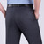 Summer Men Business Thin Silk Pants Formal Classic Black Breathable Office Baggy Suit Trousers For Mens