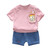 Children Clothing 0-4T Baby Boy Clothes Set Summer Baby Girls Short Sleeve Tops + Shorts 2pcs Suits Casual Kids Boys Clothes