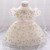 Childrens first birthday party lace mesh dress wedding party embroidery lace dress fluffy wedding