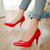 Pointed Toe Heeled Shoes Woman Pumps Large Size Classic Womens High Heels Red Green Nude Party Office Shoes Female