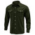 Amry Green Corduroy Western Shirt Men Casual Long Sleeve Button Down Jacket Shirts Shacket Jacket with Flap Pocket