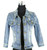 Women Slim Spike Studded Shrug Shoulder Denim Cropped Vintage Jacket Coat Denim Coat Vintage Half Sleeve