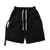 Men Cargo Shorts Summer Solid Color Loose Pockets Stitching Sports Shorts Mens Casual Lace-up Mid-Waist Straight Shorts