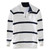Winter Fall Mens Polo Collar Vintage Striped Sweater Student Campus Fresh Style Turtleneck Pullovers Knitwear