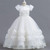 Floral Embroidery Elegant Kids Wedding Dresses Lace Mesh Childrens Long Formal Princess Dress For Girls Evening Dresses