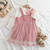 Girls Dress Baby Girl Clothes Dresses Spring Autumn Sets Lace Bow T-shirt + Strap skirt 2pcs Suit Girl Lace Kids Outfits