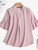 Oversized Office Blusas Summer Solid Color Women Blouse V-Neck Short Sleeve Tunic Tops Femme Casual Elegant Shirt