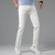 Spring Summer Men White Stretch Regular Fit Jeans Classic Style Business Casual Cotton Slim Trousers Denim Pants Male