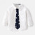 Baby Toddler Clothes School Uniform Boys Bow Shirts Long Sleeve Turn-down Collar Kids Shirt For Boys Children