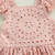 Girls Flying Sleeve Dress Kids Summer  Solid Color Lace Hollow-Out Square-Neck Princess Dress For 1-5 Years