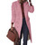 Elegant Women Greatcoat Slim Fit Warm Female Long Sleeve Solid Female Greatcoat