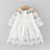 Girls Dress Summer  New Long Sleeve Lace Hollow  Sweet Party Dress Toddler Kids Clothes 3-7Y