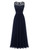 Gowns for Women Elegant Party Lace and Chiffon Pleated Maxi Dress O-Neck Sleeveless Vintage Dresses