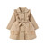 Girls Trench Coat Baby Autumn Winter Clothing Lace Trim Long Sleeve Lapel Double-breasted Windbreaker Children Outwear