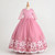 Children Maxi Dress Pattern Elegant Embroidery Floor Length Girls Party Dresses for Age