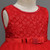 Red Carved Patterns Baby Dresses V-back Tiered Baby Girls Clothes Pearls Necklace Princess Dress For Girls Newborn